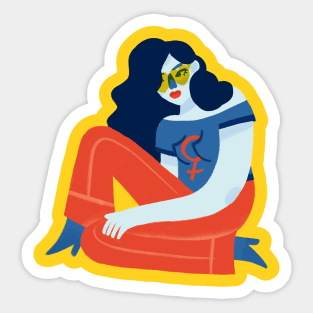 Funky Feminist Sticker